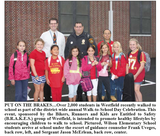 2012 Annual Walk to School Day in Westfield NJ